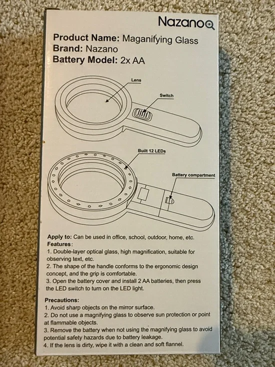 AiXPI 18 LED Magnifier - Blue Packaging - Picture 4 of 7